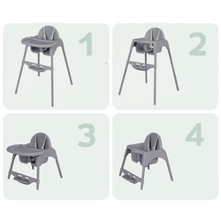 Scaun pentru hranire Costway AD10063DE-GR (Grey) Thumb