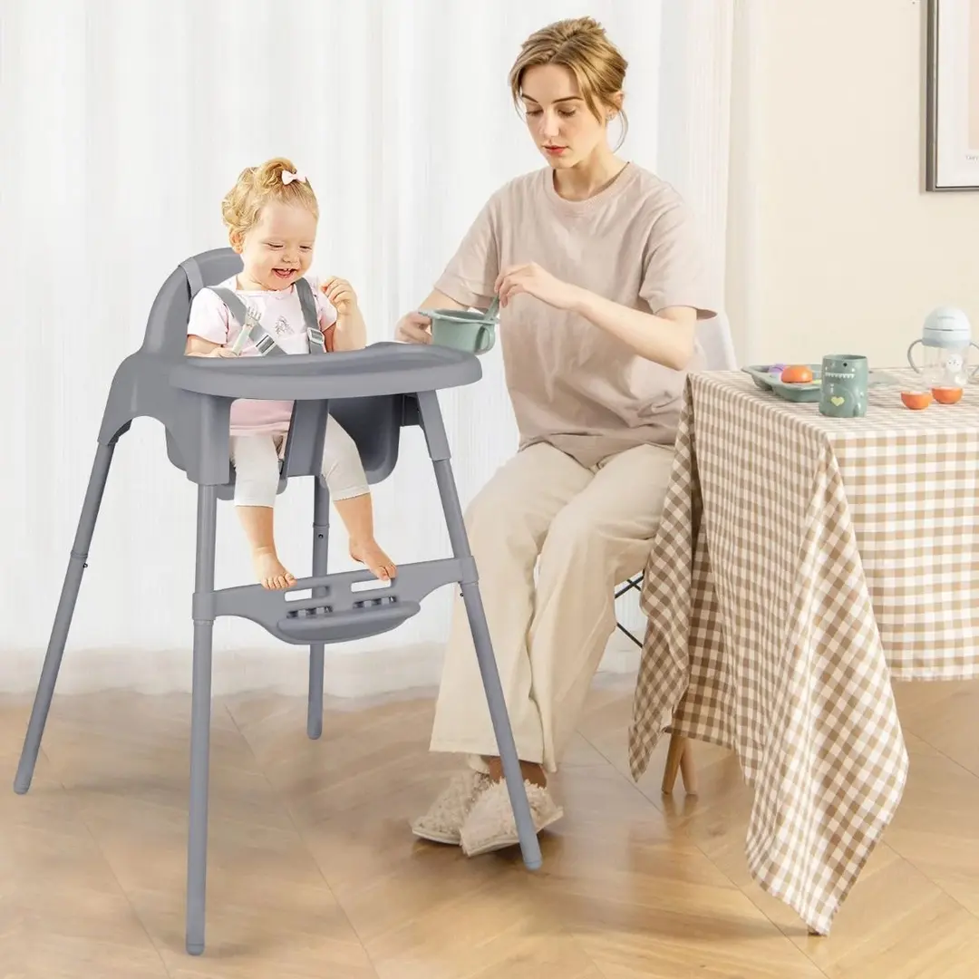 Scaun pentru hranire Costway AD10063DE-GR (Grey)