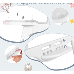 Scaun pentru hranire Costway AD10063DE-WH (White) Thumb