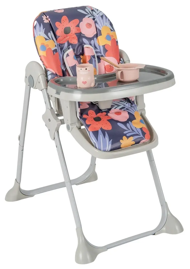 Scaun pentru hranire Costway BB5580FL (Grey/Purple)