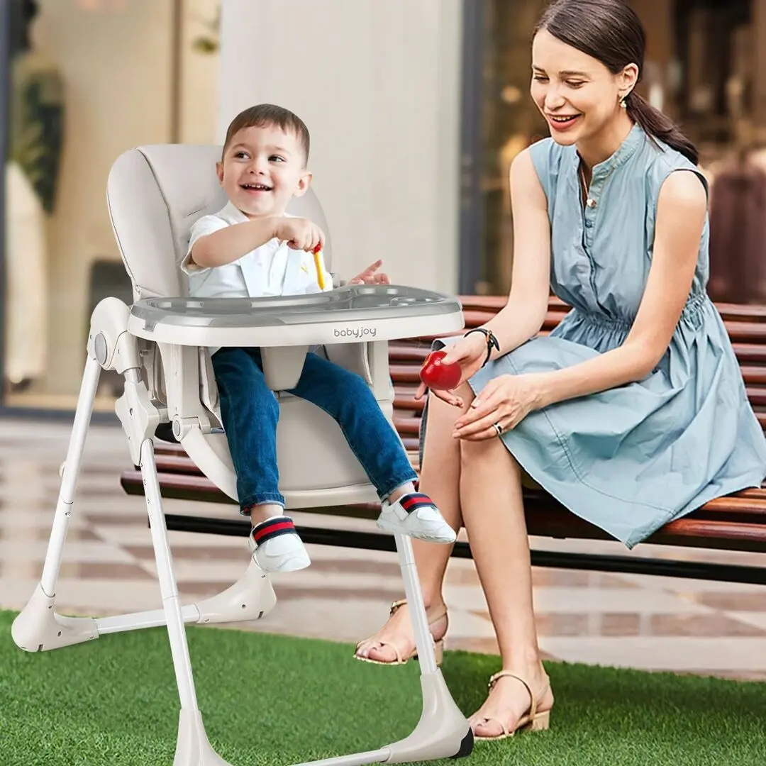 Стульчик для кормления Costway BB5580HS (Grey) - 9