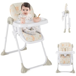 Стульчик для кормления Costway BB5580OR (White/Orange) Thumb