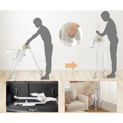 Стульчик для кормления Costway BB5580OR (White/Orange) Thumb