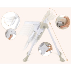 Стульчик для кормления Costway BB5580OR (White/Orange) Thumb