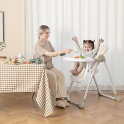 Стульчик для кормления Costway BB5580OR (White/Orange) Thumb