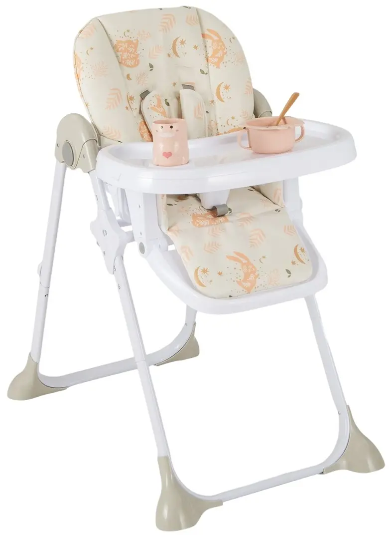 Стульчик для кормления Costway BB5580OR (White/Orange)