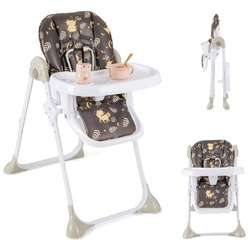 Стульчик для кормления Costway BB5580PU (White/Dark Brown) Thumb
