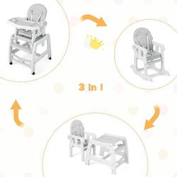 Scaun pentru hranire Costway BB5604GR (Grey) Thumb