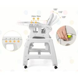 Scaun pentru hranire Costway BB5604GR (Grey) Thumb