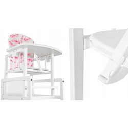 Стульчик для кормления 2в1 Drewex Antos (Pink/White) Thumb