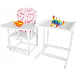 Стульчик для кормления 2в1 Drewex Antos (Pink/White) Thumb