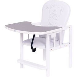 Scaun pentru hranire 2in1 Drewex Antos (Silver/White) Thumb