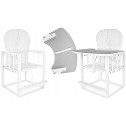 Scaun pentru hranire 2in1 Drewex Antos (Silver/White) Thumb