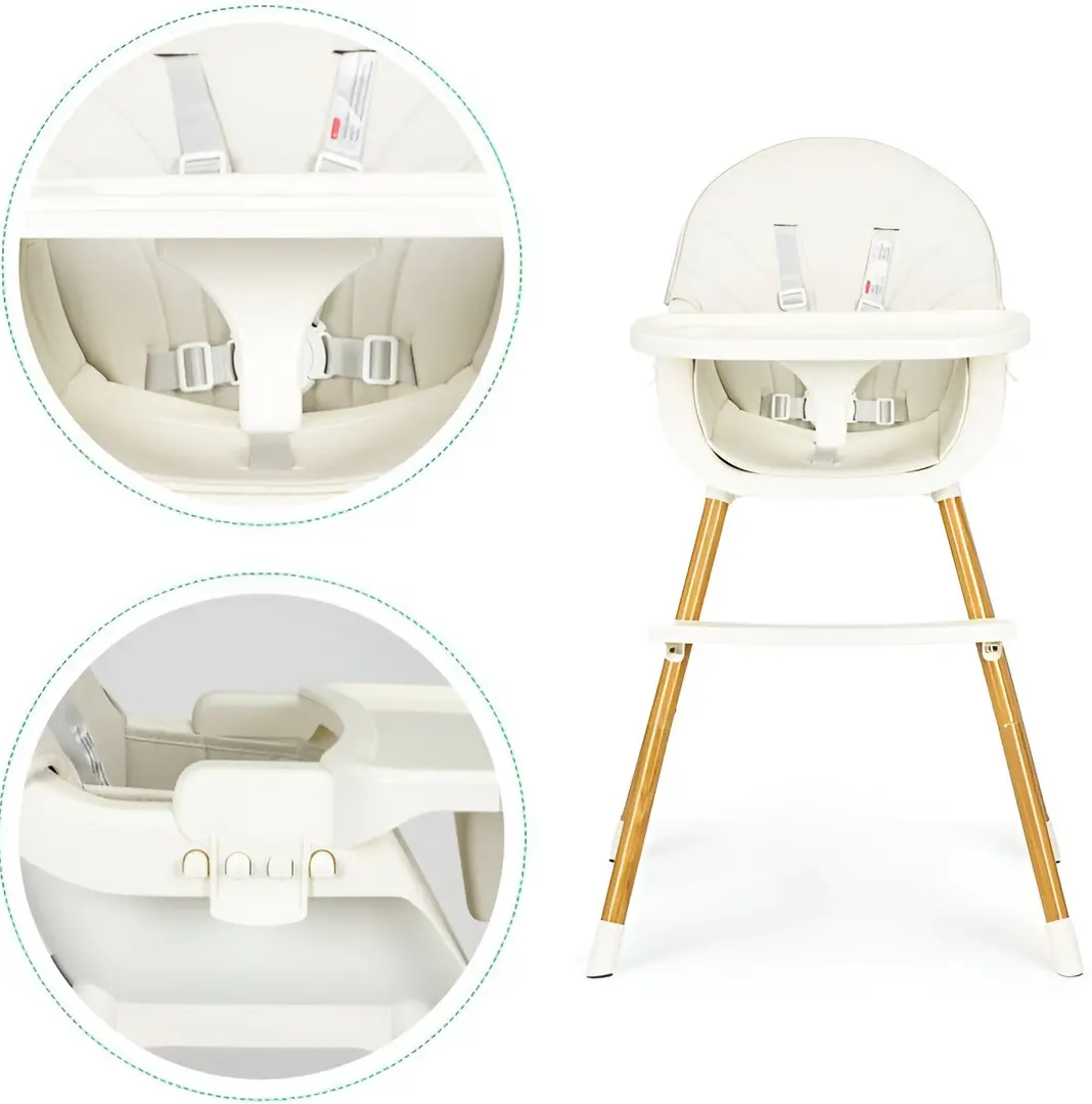 Scaun pentru hranire 2in1 Ecotoys HA-004 (Beige)