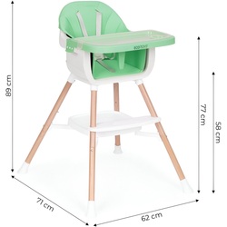 Scaun pentru hranire 2in1 Ecotoys HC508 (Green) Thumb