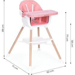 Scaun pentru hranire 2in1 Ecotoys HC508 (Pink) Thumb