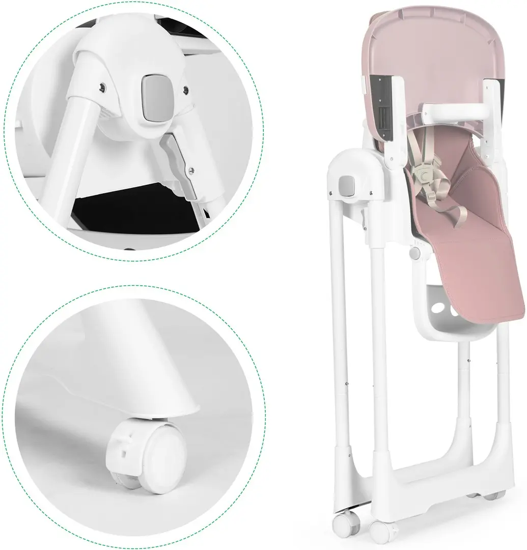 Scaun pentru hranire Ecotoys HA-013 (Pink)