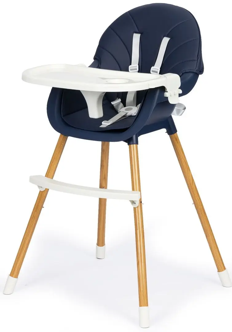Стульчик для кормления 2в1 Ecotoys HA-004 (Dark Blue) - 2