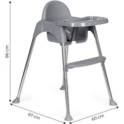 Scaun pentru hranire 2in1 Ecotoys HC-135 (Grey) Thumb