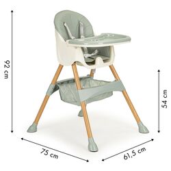 Стульчик для кормления 2в1 Ecotoys HC-823S (Azure) Thumb
