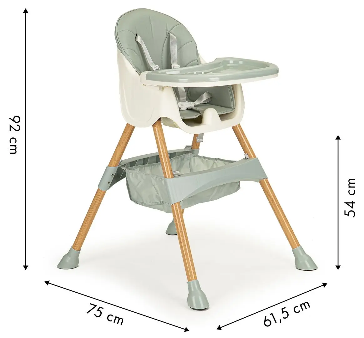 Стульчик для кормления 2в1 Ecotoys HC-823S (Azure) - 4