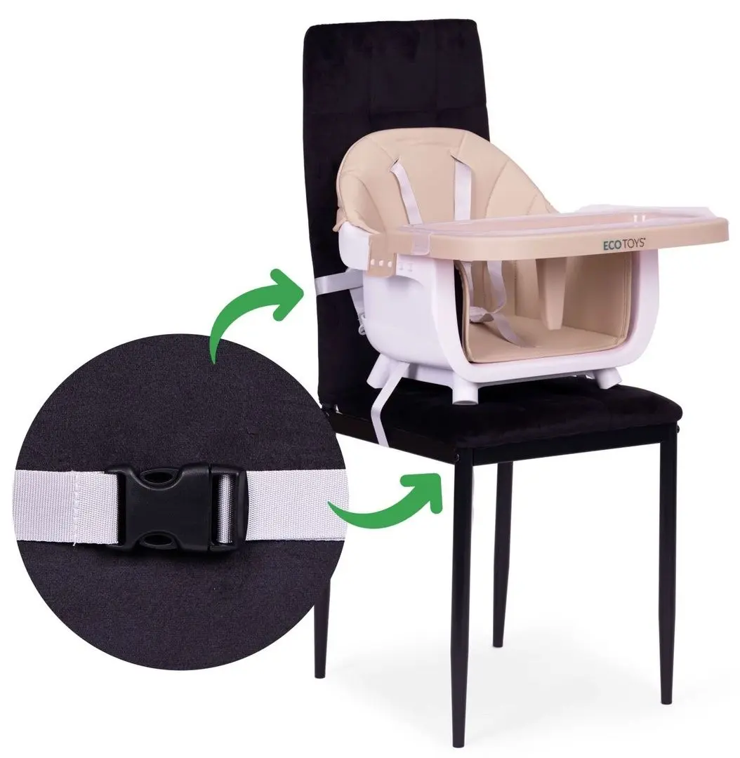 Scaun pentru hranire 2in1 Ecotoys HC508 (Beige)