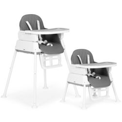 Scaunel pentru hranire 3in1 Ecotoys HA-009 (Grey) Thumb