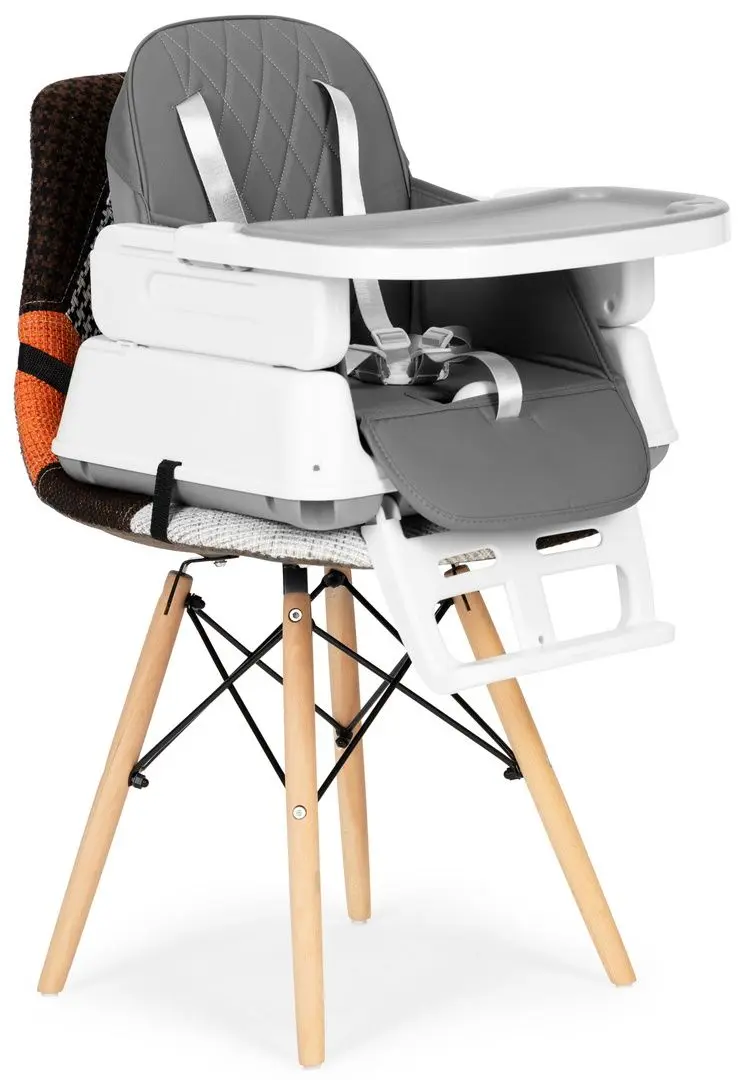 Scaunel pentru hranire 3in1 Ecotoys HA-009 (Grey)
