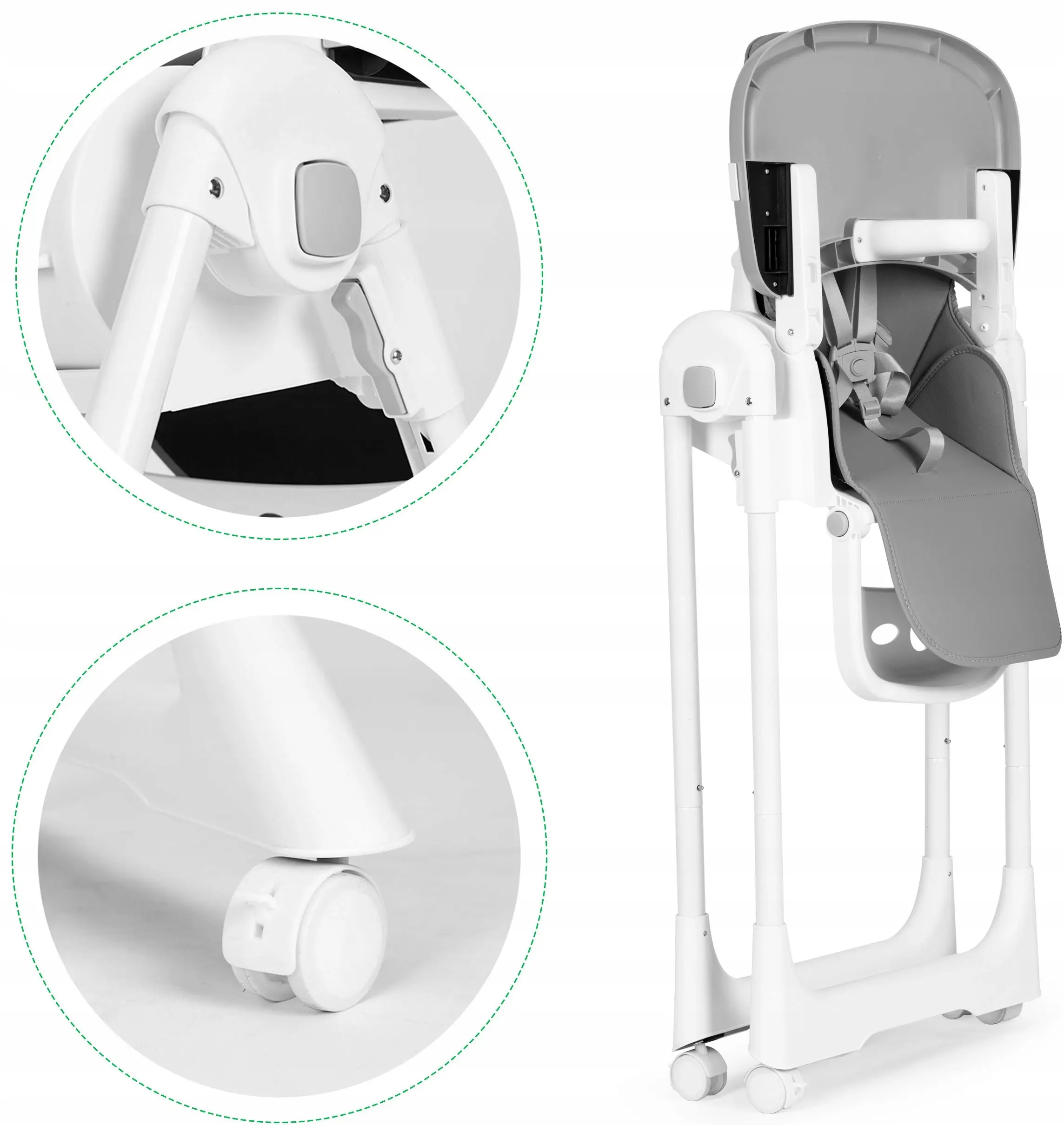 Scaunel pentru hranire Ecotoys HA-013 (Dark Grey)