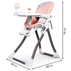 Стульчик для кормления Ecotoys HC301-1903 (Pink) Thumb