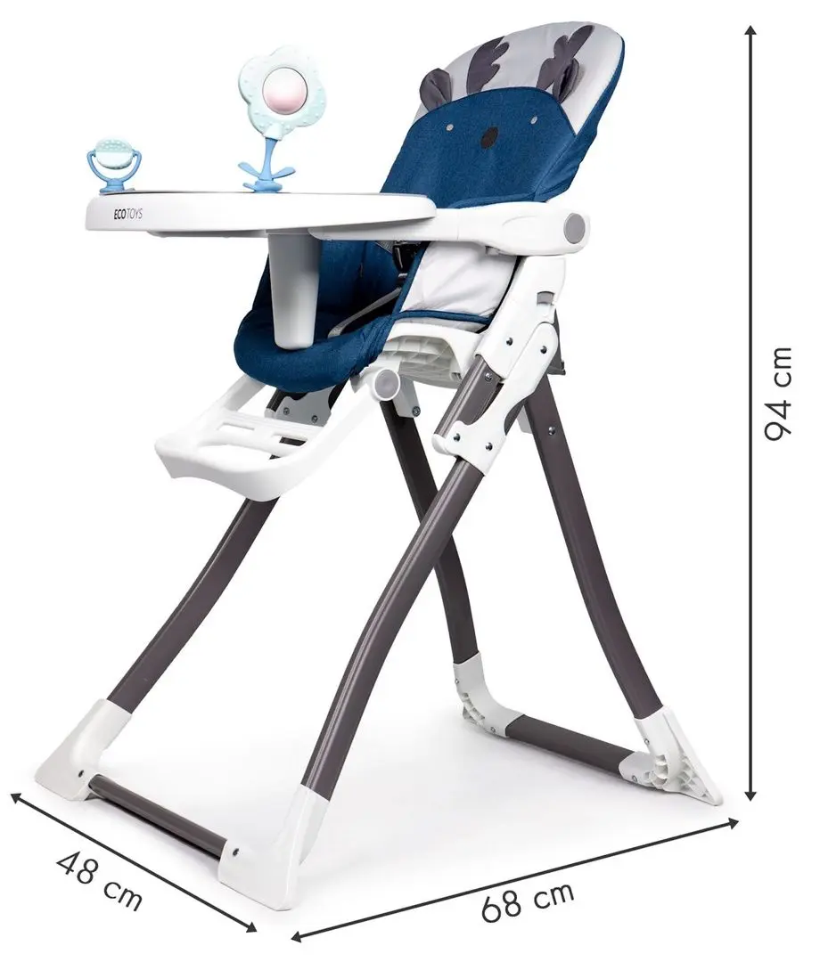 Стульчик для кормления Ecotoys HC301-1904 (Blue) - 13