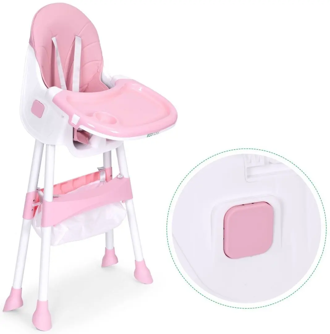 Стульчик для кормления Ecotoys HC521 (Pink)