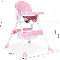 Стульчик для кормления Ecotoys HC521 (Pink) Thumb