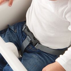 Scaun pentru hranire Ikea Antilop inalt/centura siguranta (Alb/Argintiu) Thumb