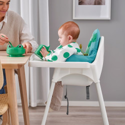 Scaun pentru hranire Ikea Antilop inalt/cu tava (Alb) Thumb