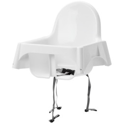 Scaun pentru hranire Ikea Antilop inalt/cu tava (Alb) Thumb