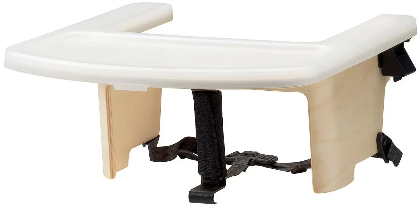 Стульчик для кормления Ikea Graval высокий/с поддоном (Береза/Белый/Черный) - 3