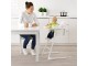 Scaun pentru hranire Ikea Langur inalt/cu tava (Alb)