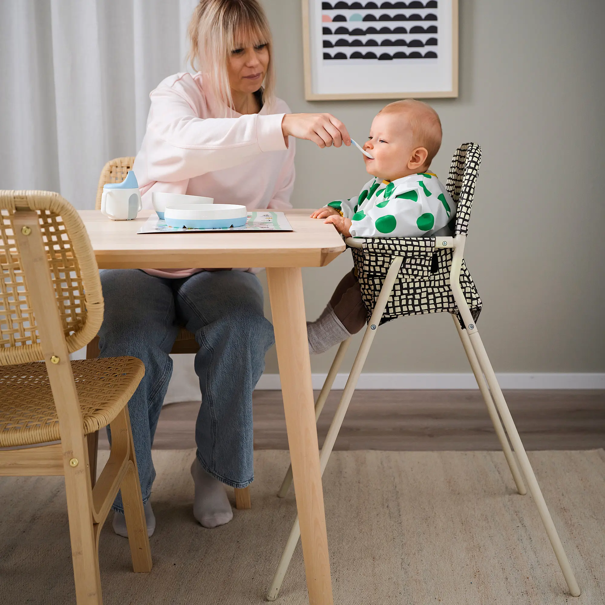 Scaun de hranire Ikea Sandkatt (Bej/Antracit) - 5