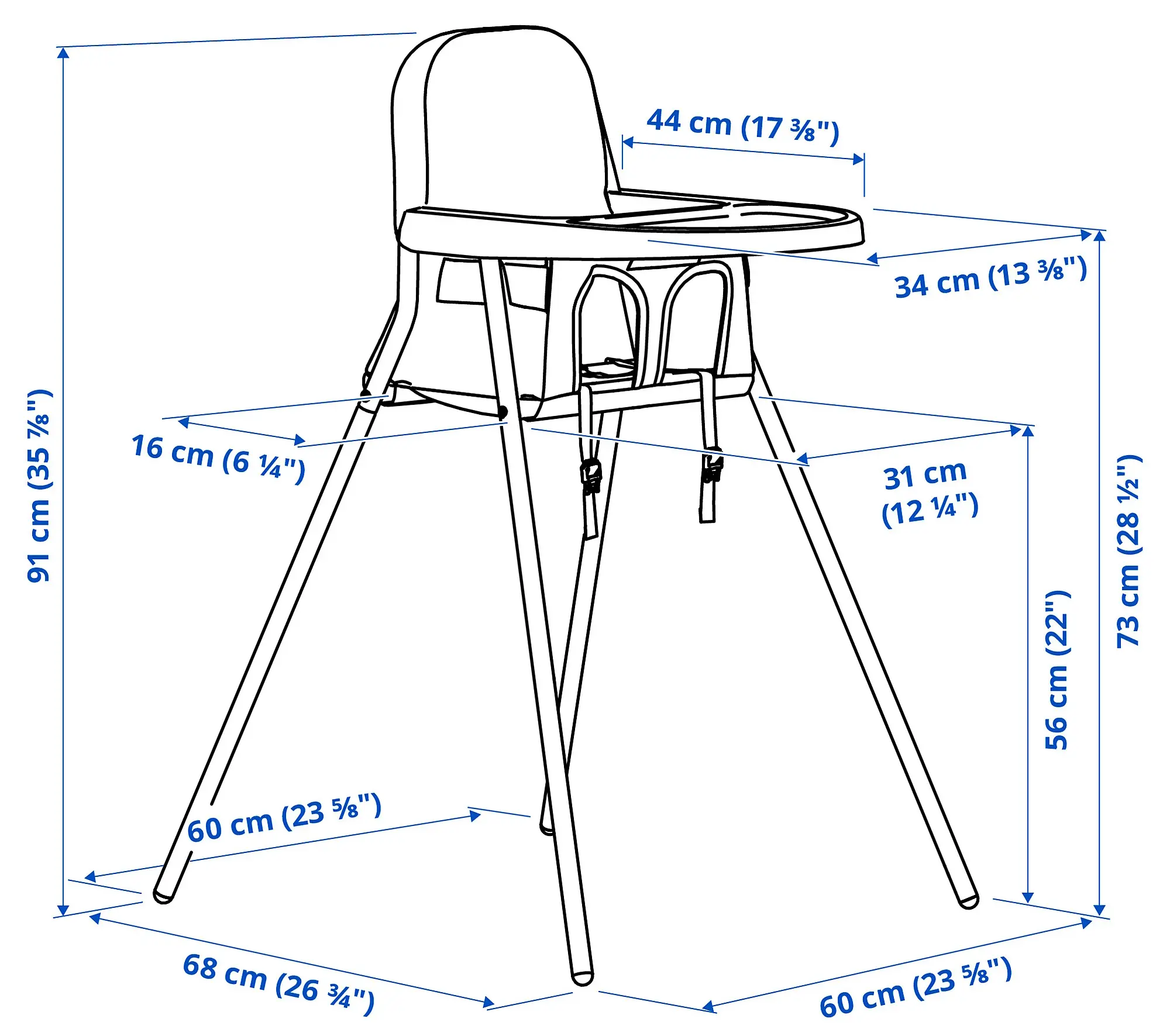 Scaun de hranire Ikea Sandkatt (Bej/Antracit) - 6