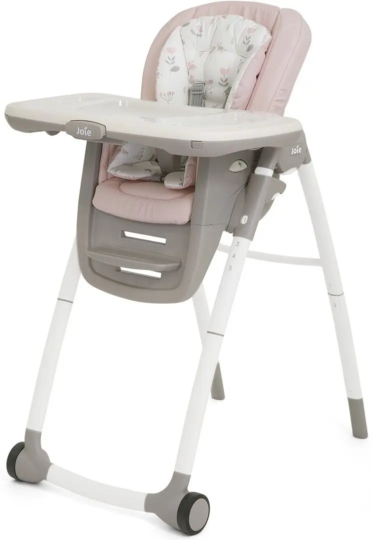 Стульчик для кормления 6в1 Joie Multiply Flowers Forever (Pink/Grey)