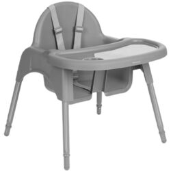 Scaun pentru hranire 2in1 Kikka Boo Jammy (Grey) Thumb