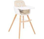 Scaun pentru hranire 2in1 Kikka Boo Woody  (Beige)