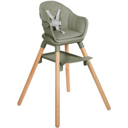 Scaun pentru hranire 6in1 Kikka Boo Woody (Army Green) Thumb
