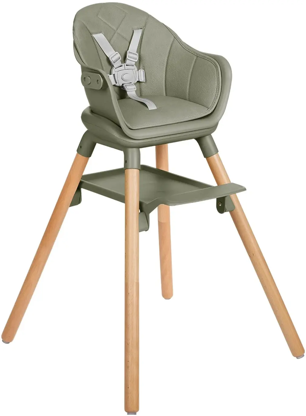Scaun pentru hranire 6in1 Kikka Boo Woody (Army Green)