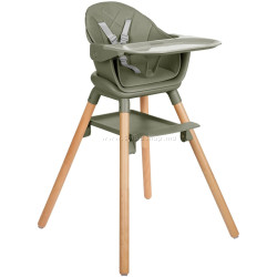 Scaun pentru hranire 6in1 Kikka Boo Woody (Army Green)
