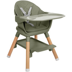 Scaun pentru hranire 6in1 Kikka Boo Woody (Army Green) Thumb