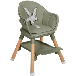 Scaun pentru hranire 6in1 Kikka Boo Woody (Army Green) Thumb