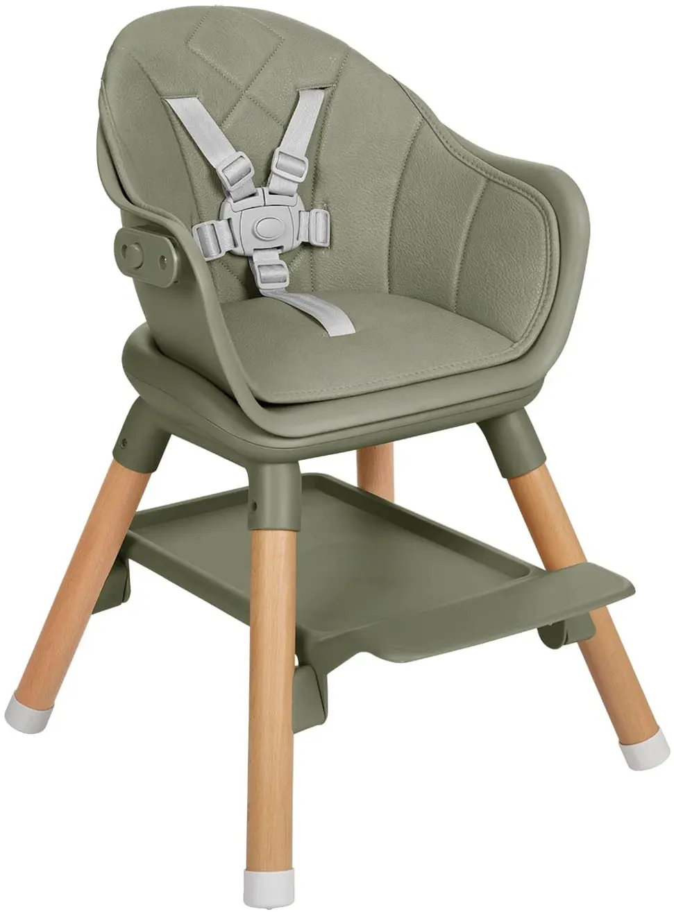 Scaun pentru hranire 6in1 Kikka Boo Woody (Army Green)