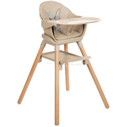 Scaun pentru hranire 6в1 Kikka Boo Woody (Beige)